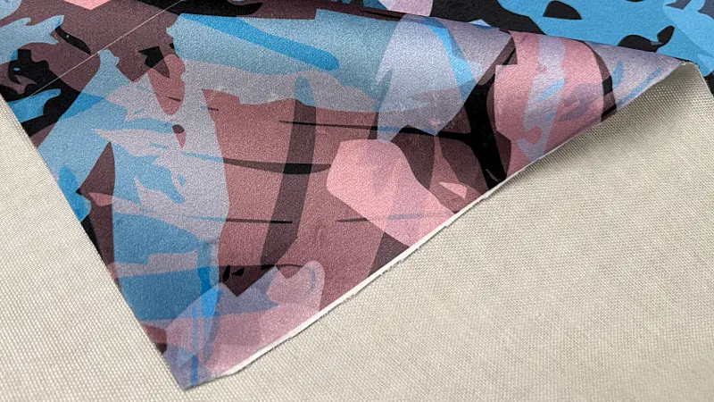 Tkanina obiciowa Welur z nadrukiem sublimacja